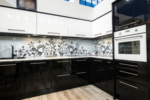Дизайн черно белой кухни: правила оформления
