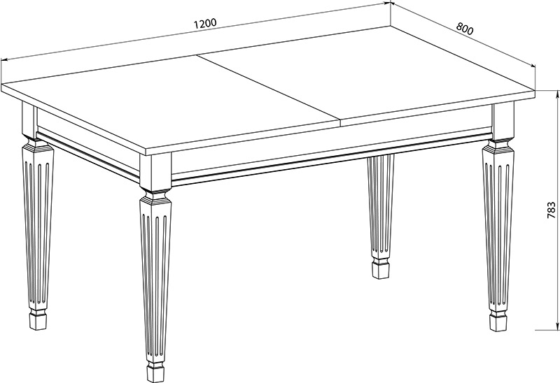 Размер разделочного стола для кухни