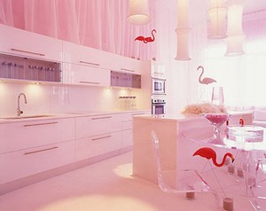 Кухня розовая мечта